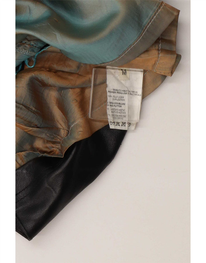 Fusta din piele vintage pentru femei Medium W28 Black