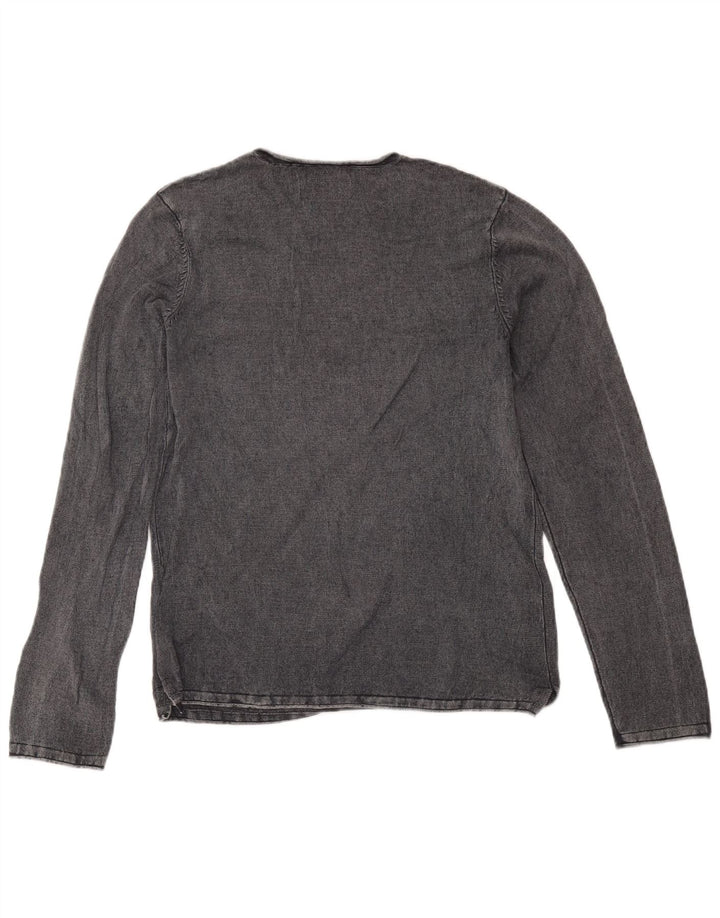 Jack & Jones Top pentru bărbați cu mânecă lungă, gri mic