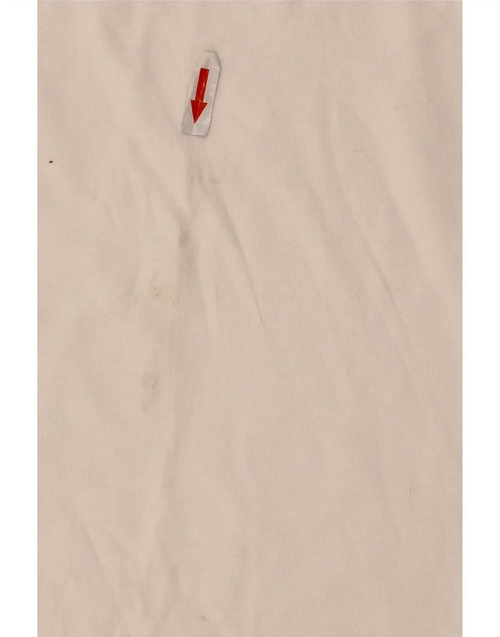Tricou grafic Nike pentru bărbați Top mediu din bumbac alb