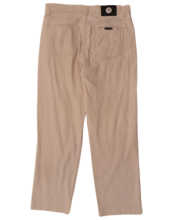 Trussardi Pantaloni Drepți Casual Bărbați L32 L30 Bumbac Bej