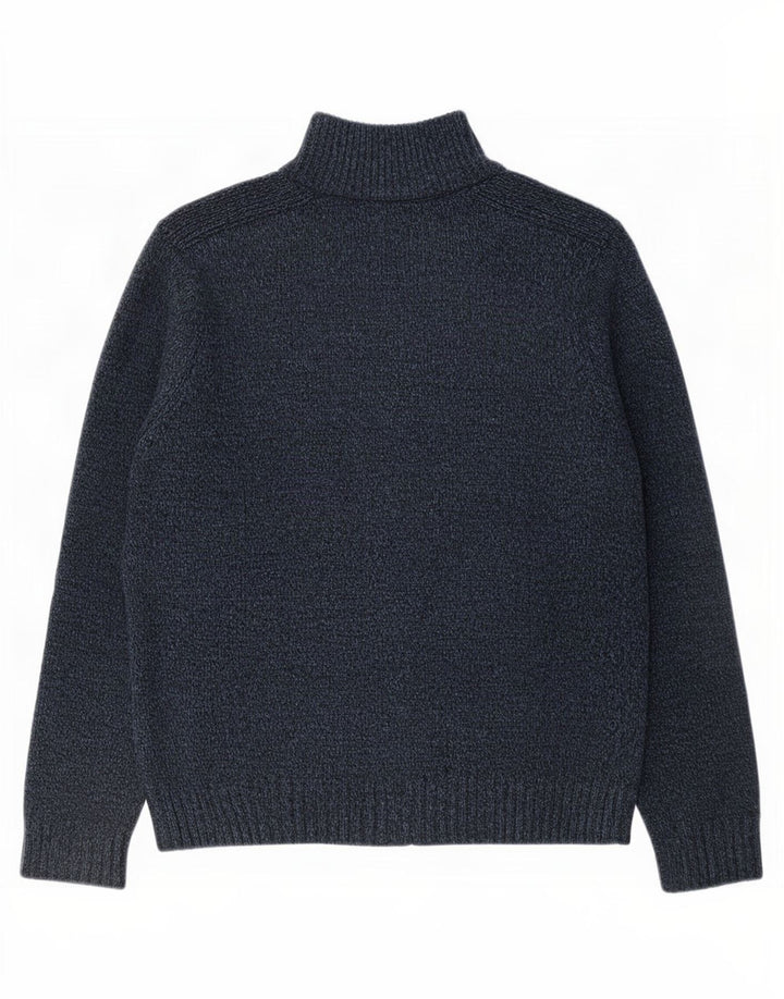 Pulover cardigan cu fermoar complet pentru bărbați Marks & Spencer, mare, gri cu pete acrilice