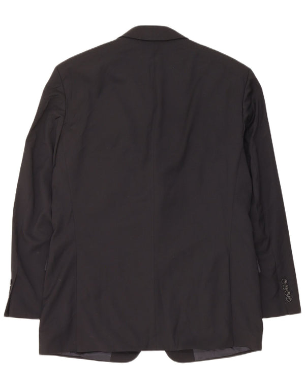 Blazer pentru bărbați Hugo Boss cu 3 nasturi EU 50 Lână virgină mare, albastru bleumarin