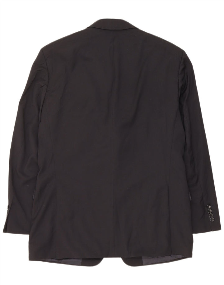 Blazer pentru bărbați Hugo Boss cu 3 nasturi EU 50 Lână virgină mare, albastru bleumarin