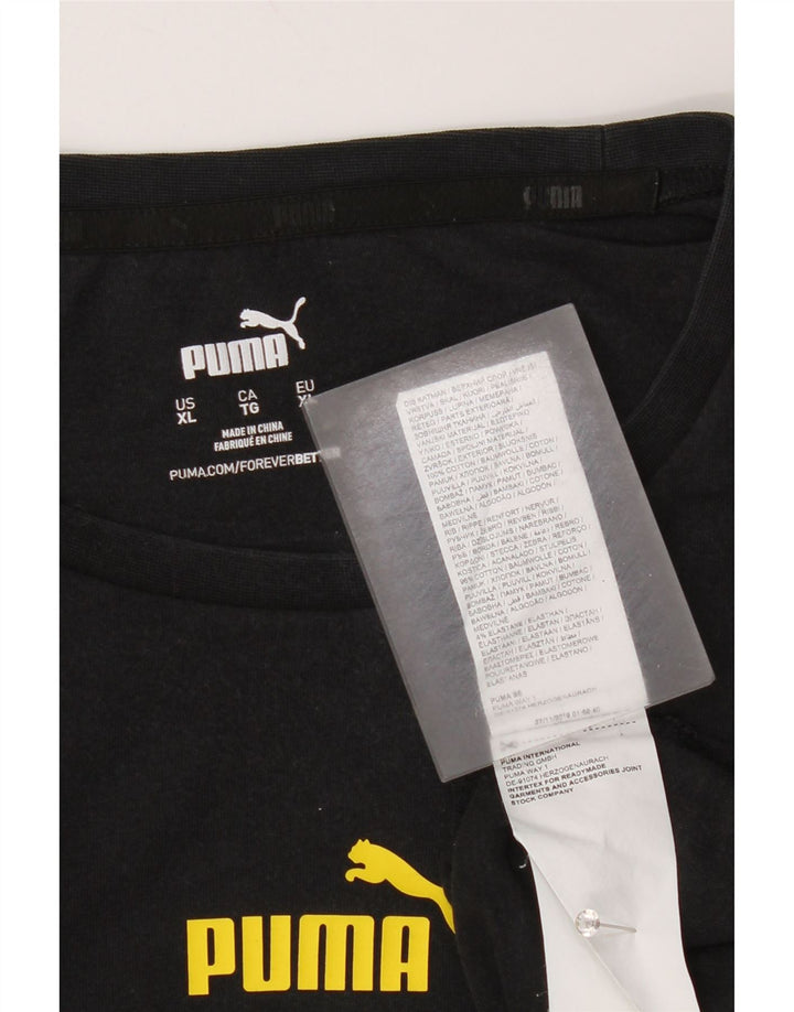 Tricou grafic Puma BVB Dortmund pentru bărbați Top XL bumbac negru