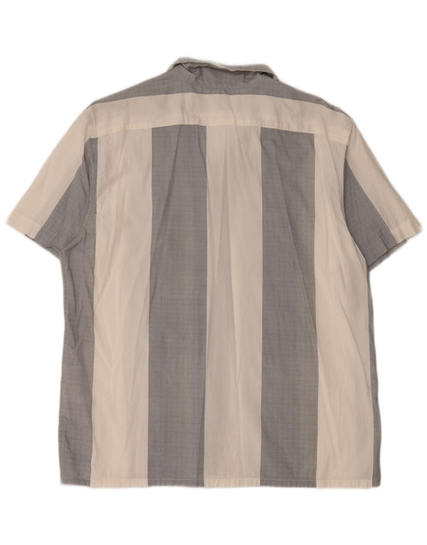 Cămașă LEVI'S pentru bărbați, cu mânecă scurtă, în formă relaxată, din bumbac cu dungi gri mari