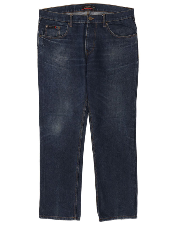 Jeans drept bărbați Pierre Cardin L36 L30 Bumbac bleumarin
