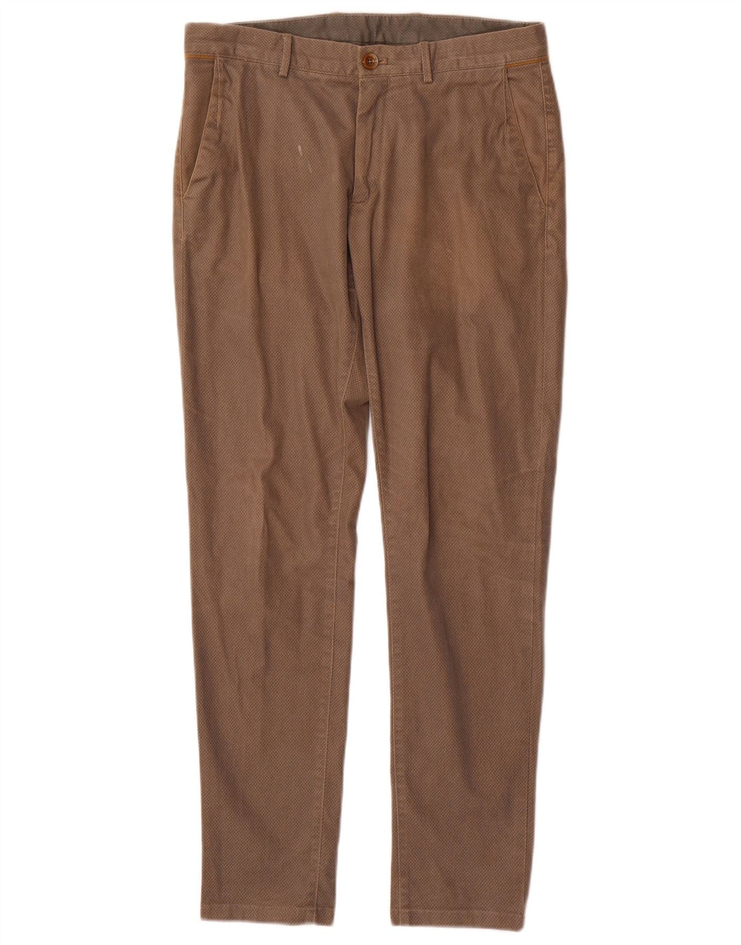 MASSIMO DUTTI Pantaloni Chino Slim Fit pentru bărbați EU 40 Medium W31 L30 Maro