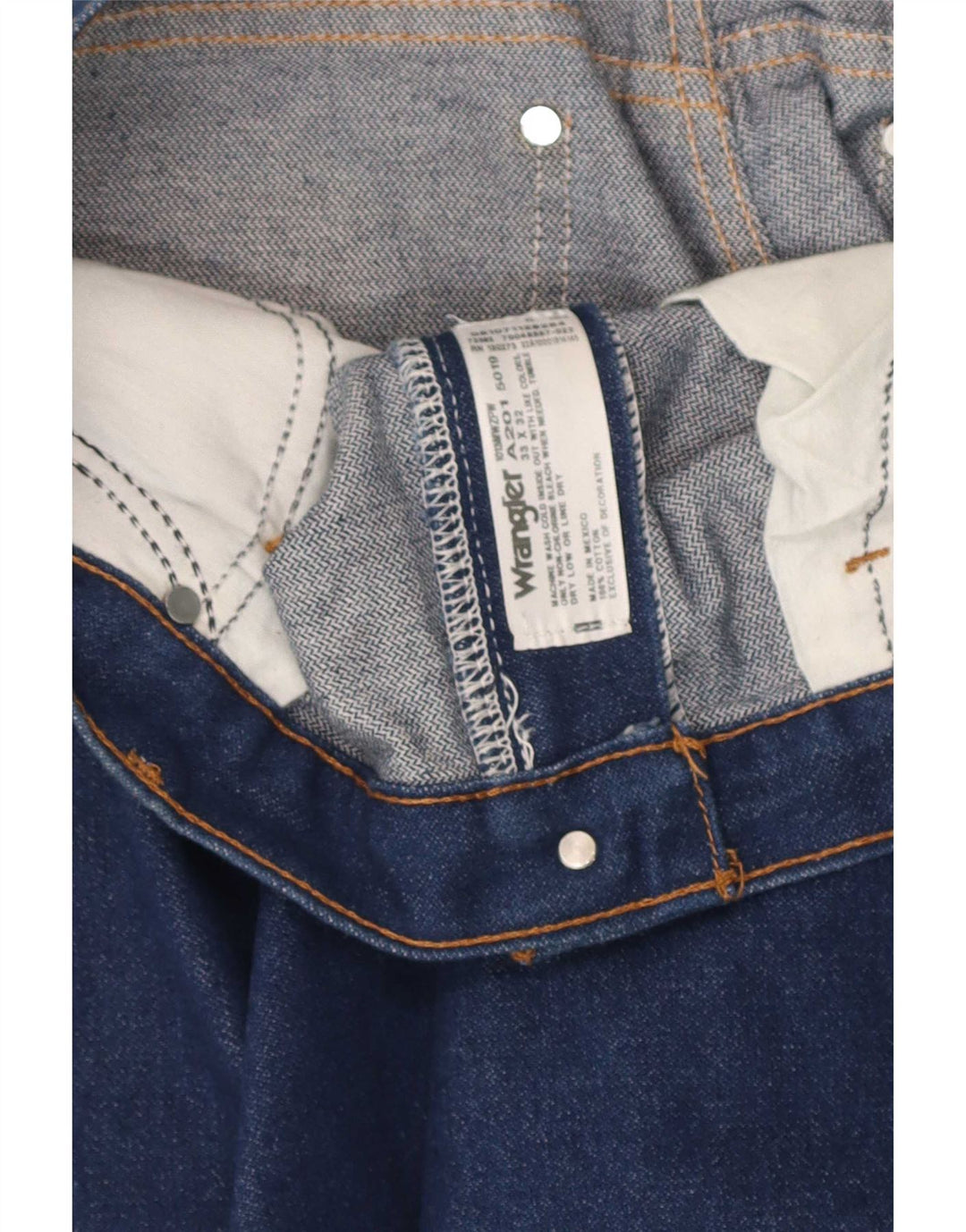 Blugi drepți Wrangler pentru bărbați W33 L32 Bumbac albastru