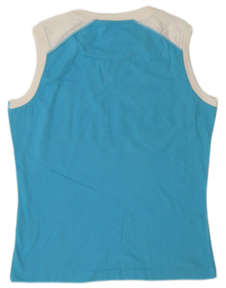 Champion Womens Heritage Classics Graphic Vest Top UK 12 Medium Blue