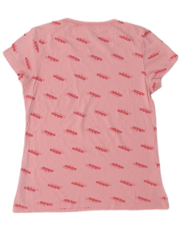 Tricou grafic Adidas Fete Top 14-15 Ani Roz Bumbac