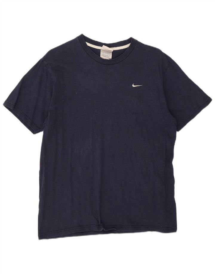 Tricou pentru bărbați Nike Top mediu din bumbac bleumarin