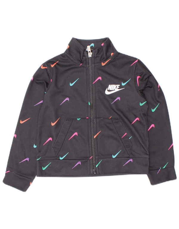 Jachetă de top pentru trening Nike pentru fete, 12-18 luni, neagră