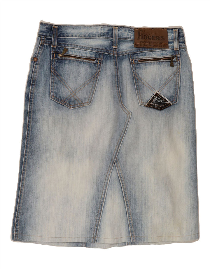 ROY ROGERS Womens Denim Skirt W28 Medium Blue Cotton Vintage Roy Rogers and Second-Hand Roy Rogers from Messina Hembry 