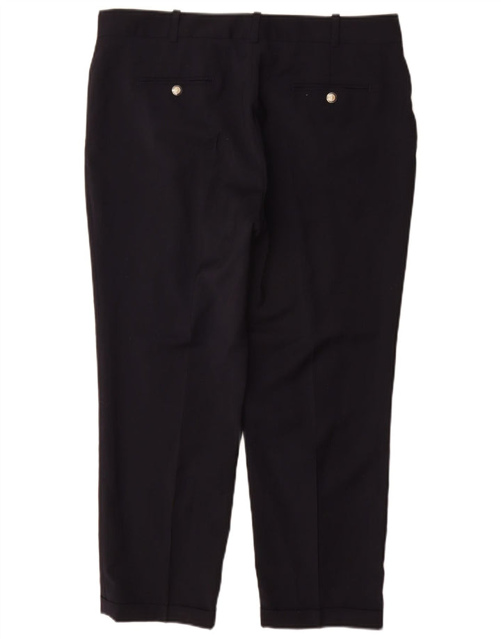 Pantaloni de costum slim pentru femei ZARA XL W32 L26 Lână bleumarin