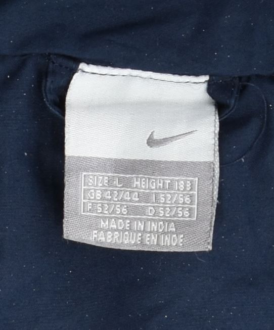 Jachetă de vânt pentru bărbați NIKE UK 42/44 Poliester mare bleumarin
