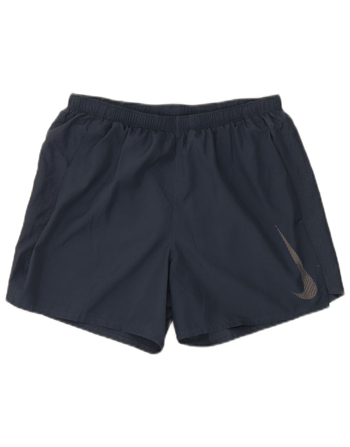 Pantaloni scurți sport Nike Dri Fit pentru bărbați, poliester mediu albastru