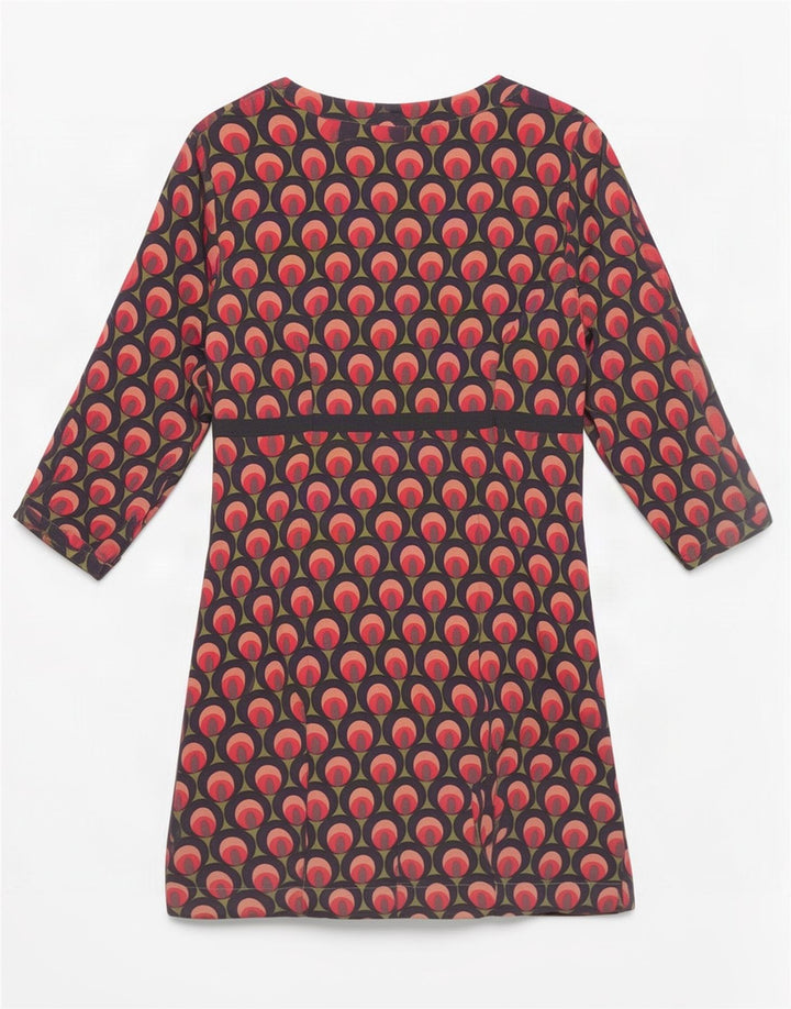 Rochie de bază cu model abstract Boden pentru femei UK 14 mare, multicoloră