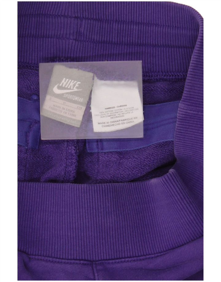 Pantaloni scurti sport Nike pentru bărbați, bumbac violet mic