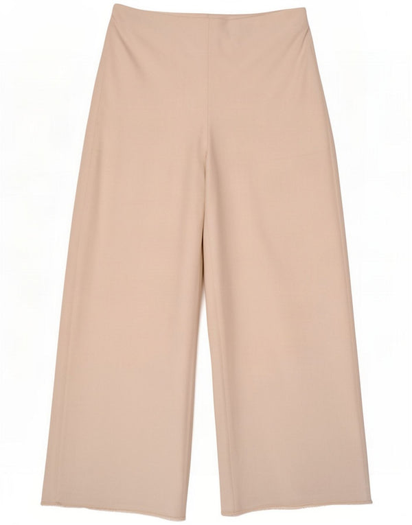 Zara Pantaloni casual pentru femei cu picioare largi L30 L30 Alb