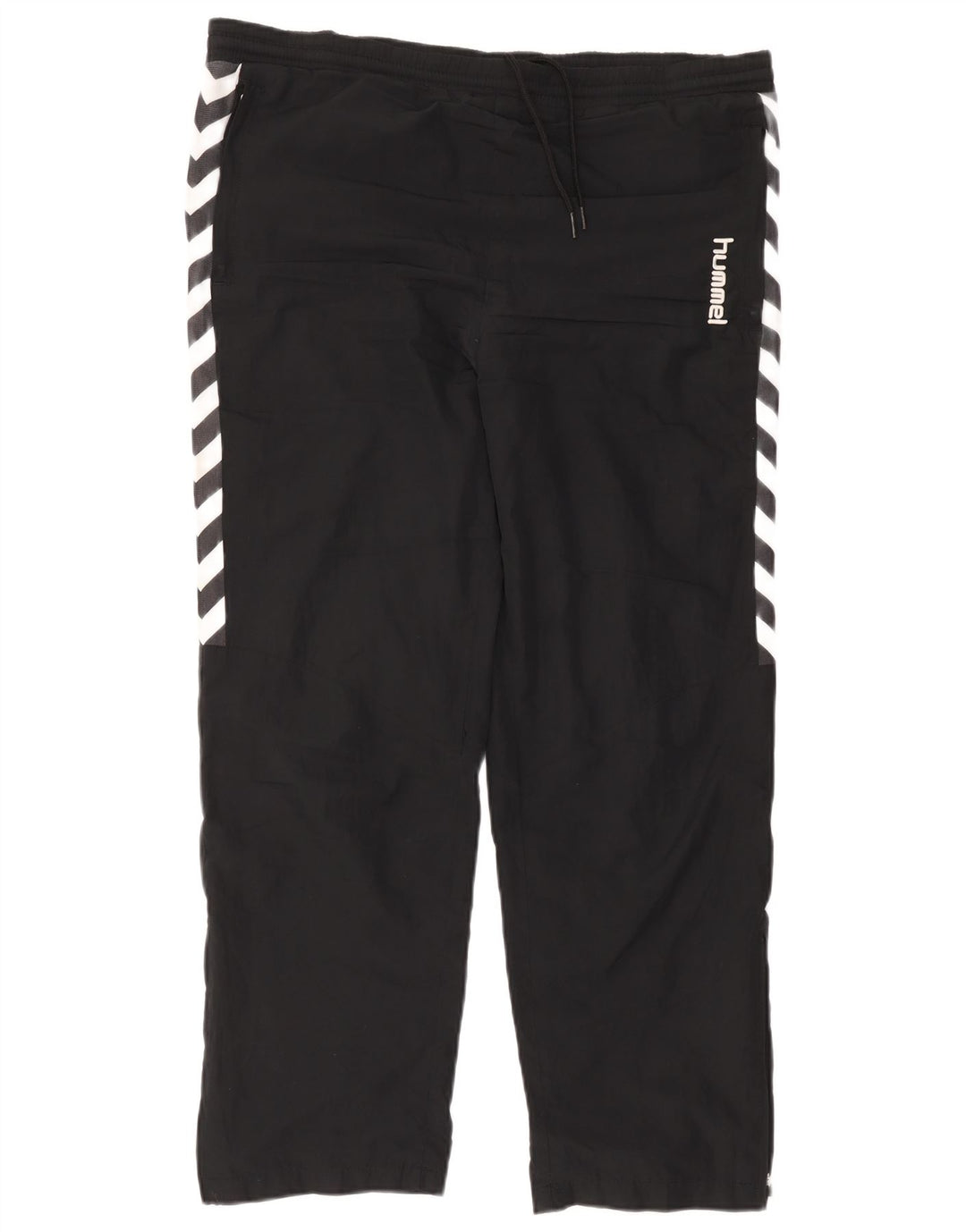 Pantaloni de trening grafic pentru bărbați Hummel, mari, negru, poliester color bloc