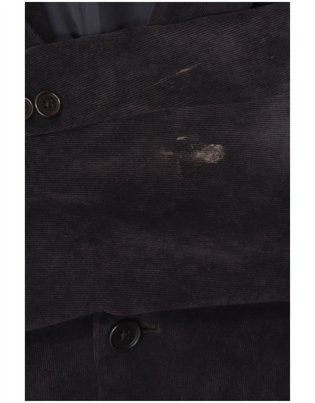 Armani Collezioni Jachetă pentru bărbați din velur cu 2 nasturi IT 58 3XL Bleumarin