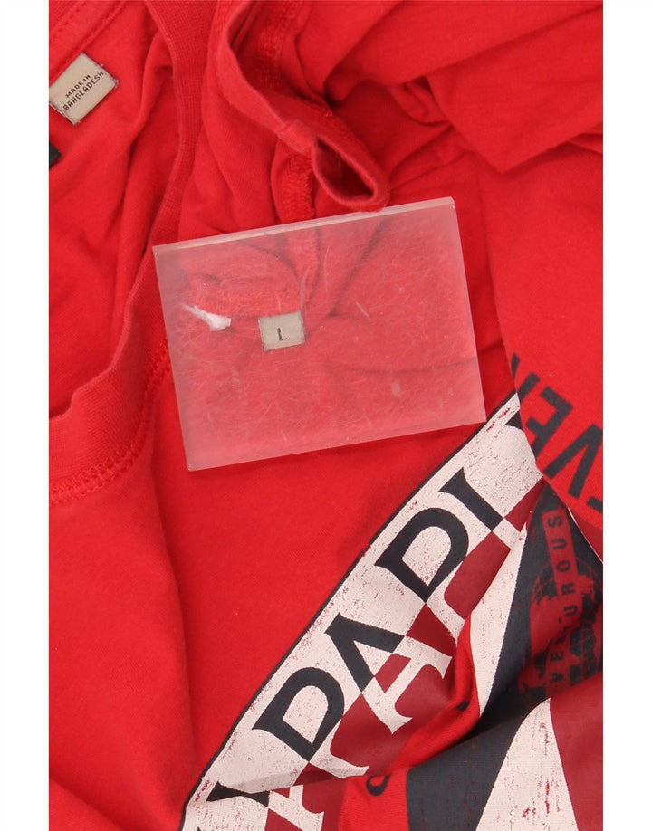 Tricou grafic pentru bărbați NAPAPIJRI Top mare roșu