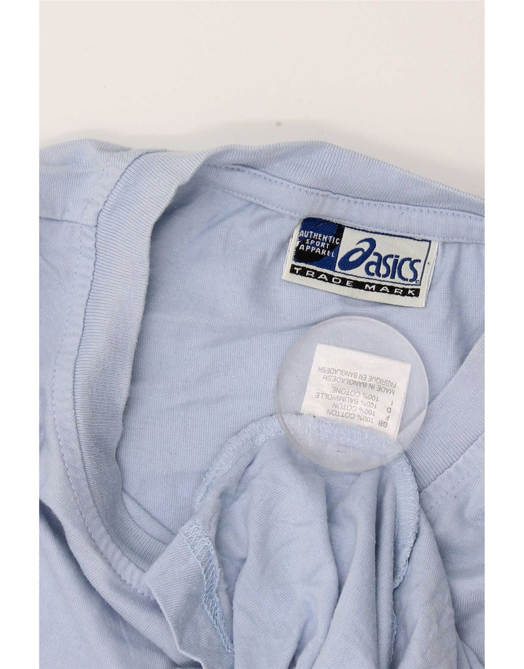 Tricou pentru bărbați Asics Top XL Bumbac cu dungi albastre