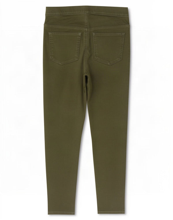 Marks & Spencer blugi jegging crop pentru femei UK 10 mic W27 L25 kaki bumbac