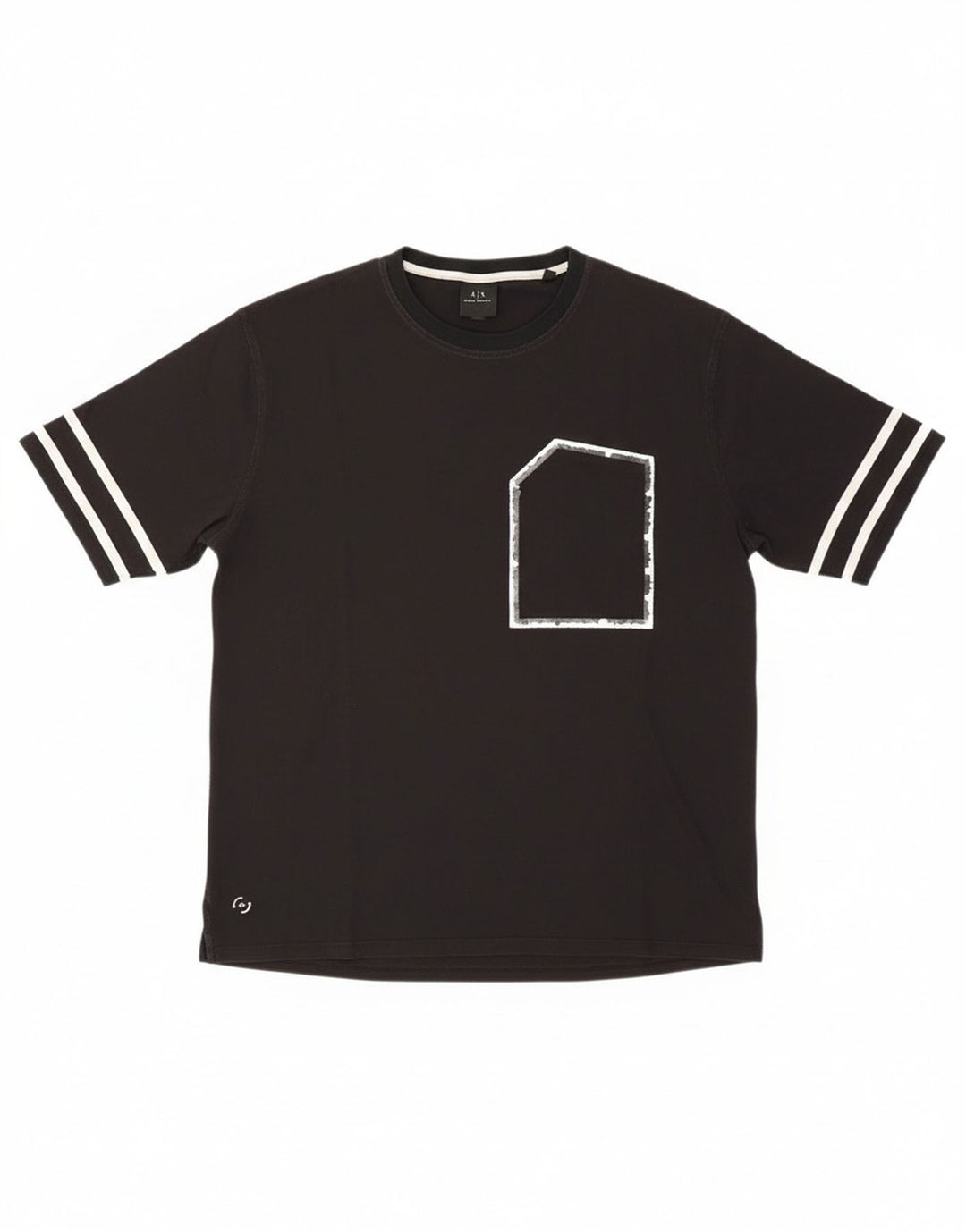 Armani Exchange Tricou Bărbați Top Mediu Negru