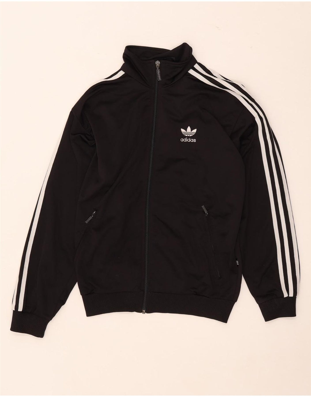 Jachetă de trening pentru băieți Adidas 13-14 ani, poliester negru