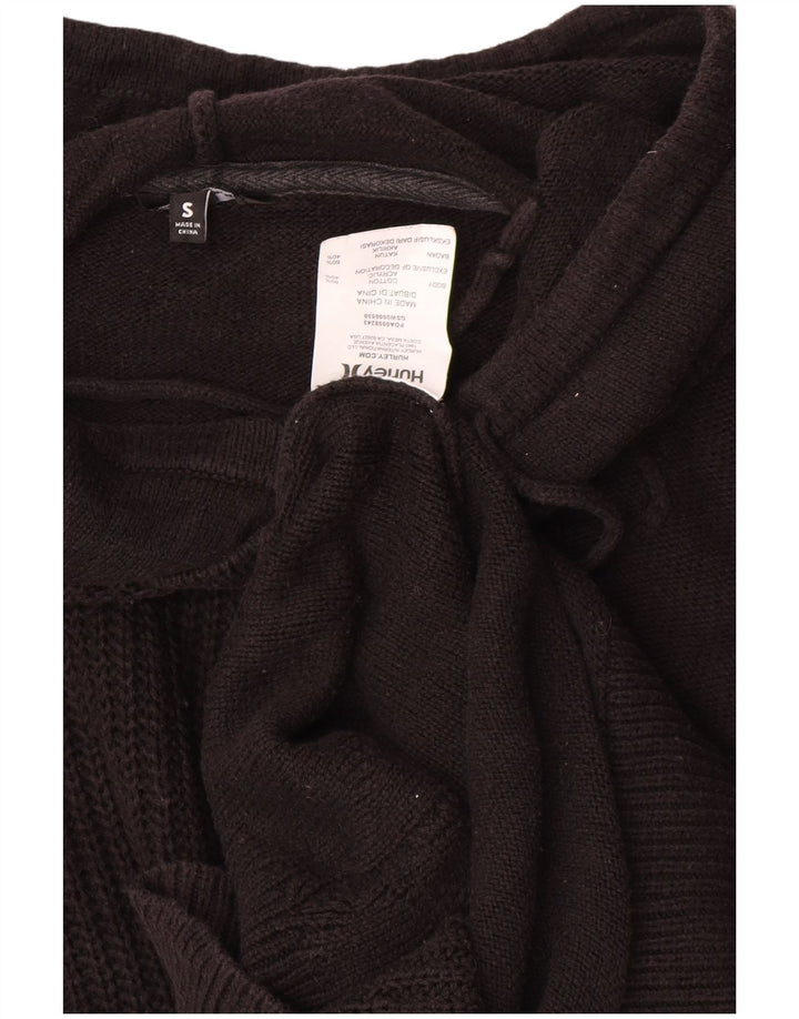 Pulover supradimensionat pentru femei Hurley UK 10 Bumbac negru mic