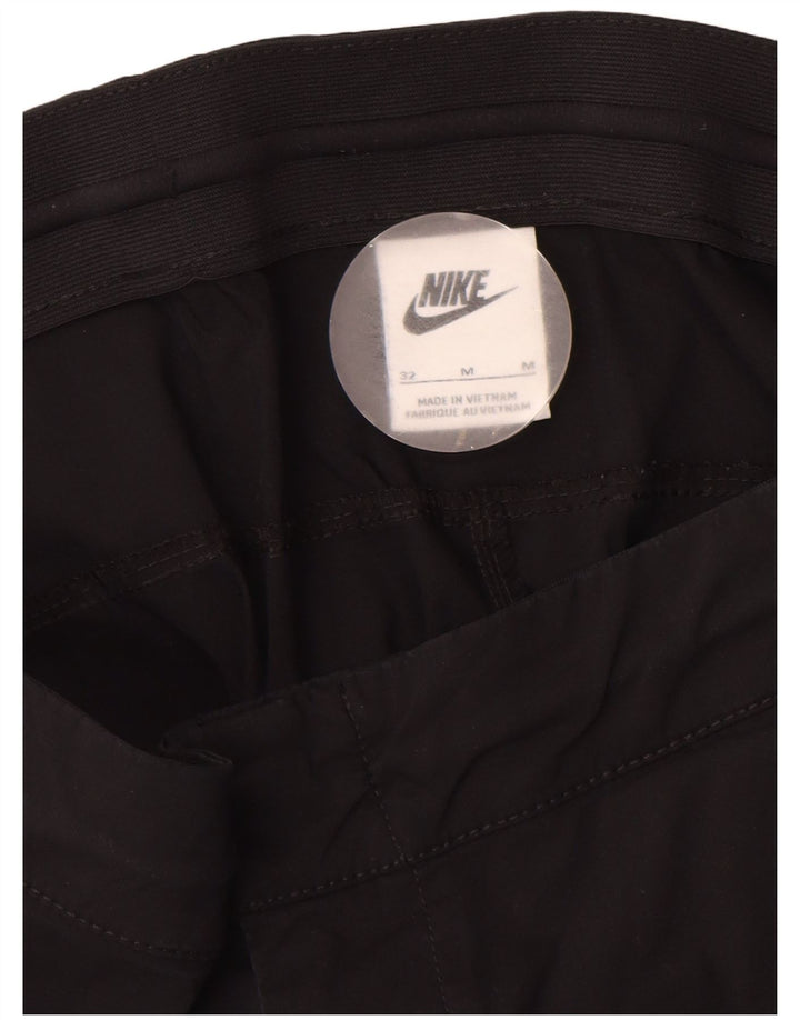 Pantaloni cargo conici pentru bărbați Nike W32 L27 bumbac negru