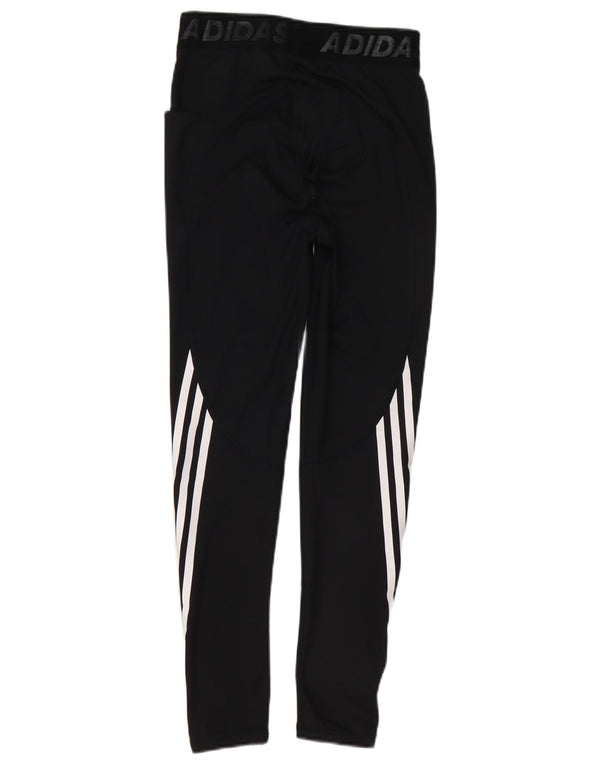Leggings grafic Adidas pentru femei UK 8 Small Black