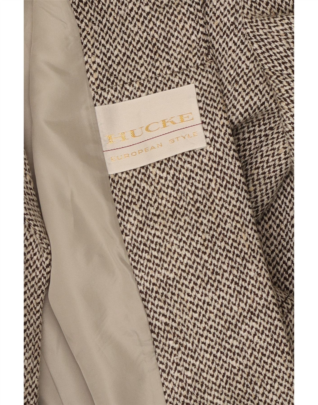 Jachetă Blazer pentru femei Hucke cu 4 nasturi UK 14 Medium Gris Herringbone