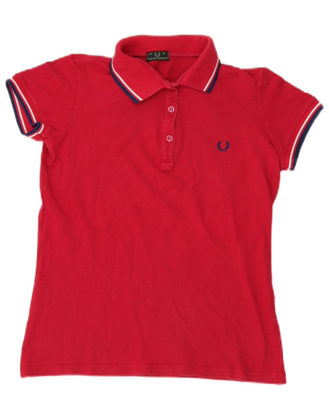 Tricou polo Fred Perry pentru femei UK 14 Large Red