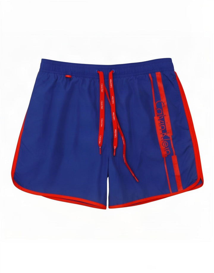 Pantaloni scurți de baie Calvin Klein pentru bărbați, albastru, poliester