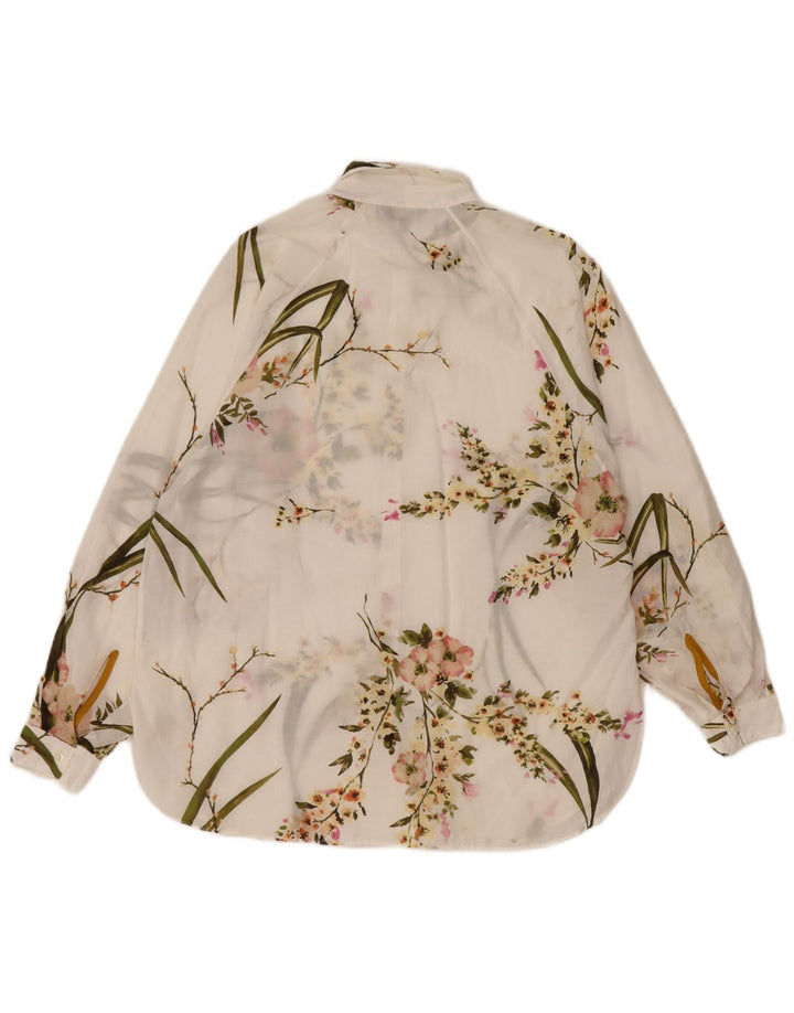 Cămașă supradimensionată pentru damă Massimo Dutti UE 36 XS Alb Floral