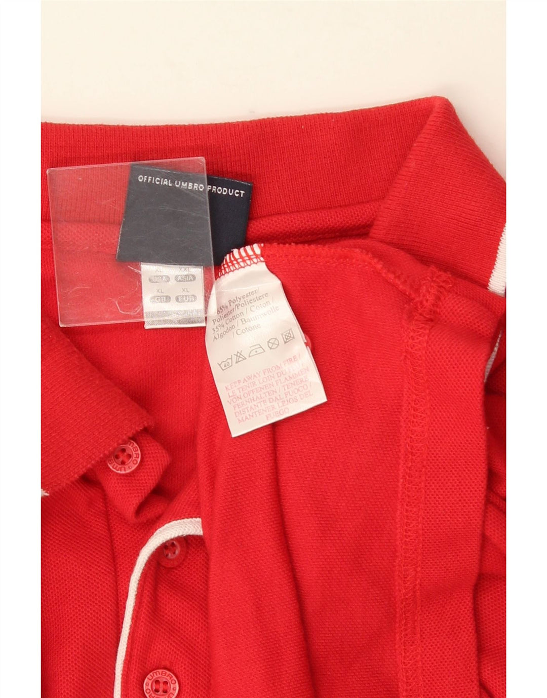 UMBRO Cămașă Polo XL Bumbac Roșu