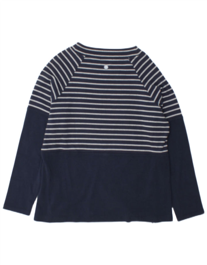 Top pentru femei Barbour cu mânecă lungă UK 12, mediu, bleumarin, bumbac cu dungi