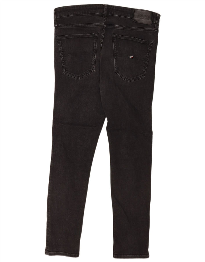 Blugi slim pentru bărbați Tommy Hilfiger W34 L29 bumbac negru