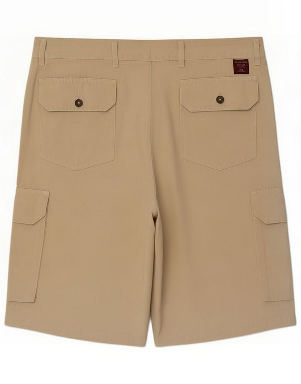 Carrera Mens Cargo Shorts IT 50 Large W34 Beige Bumbac