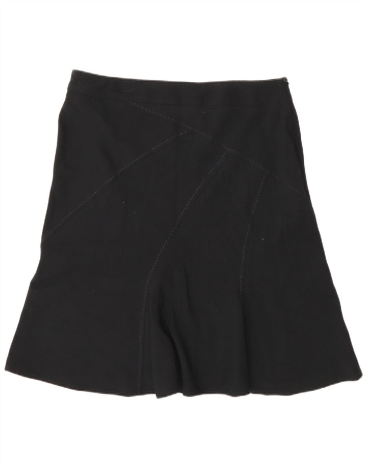 Fustă A-Line pentru femei Marks & Spencer UK 14 Large W32 Poliester negru