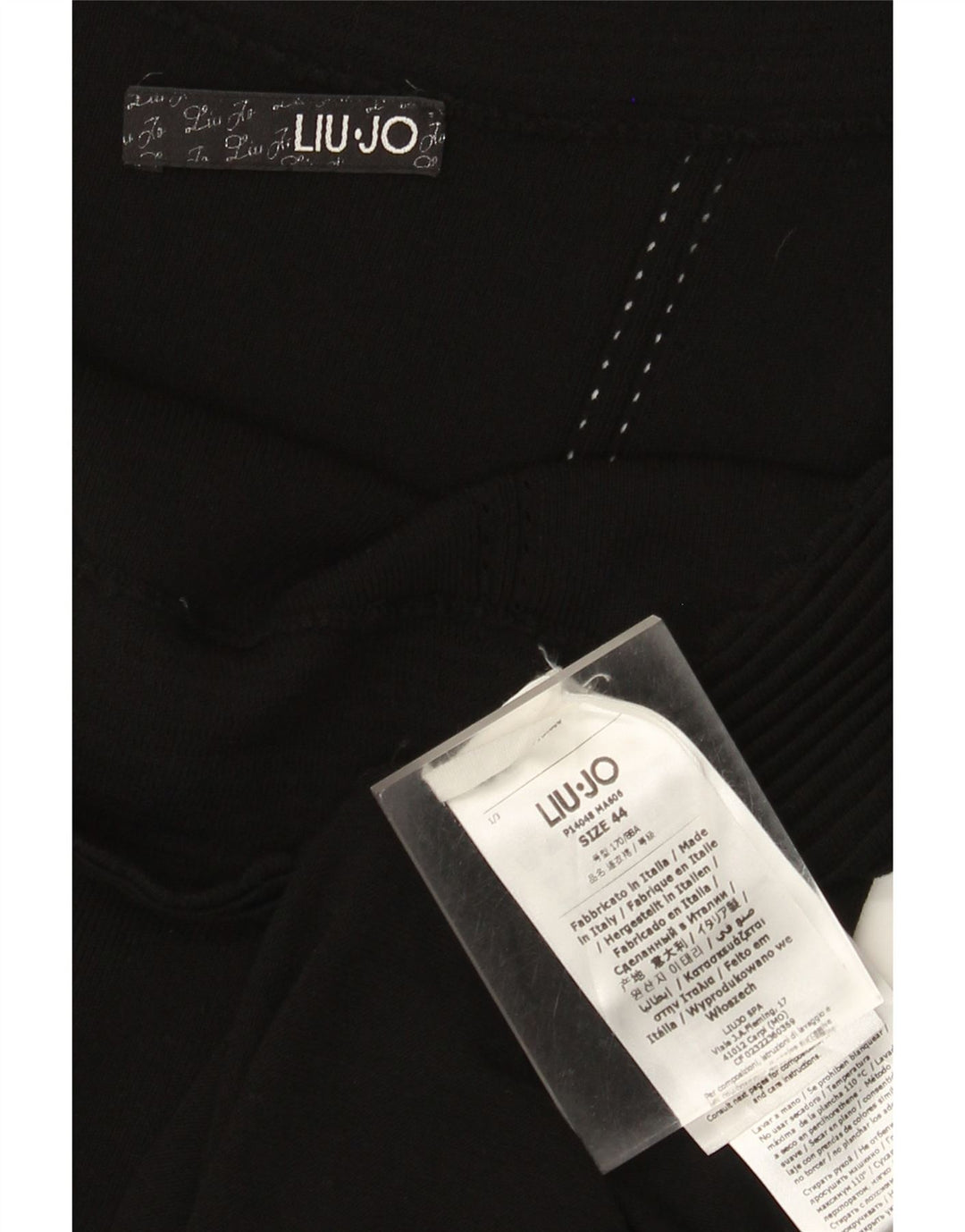 Rochie Liu Jo pentru femei cu umăr dezactivat IT 44 Medium Black Viscose