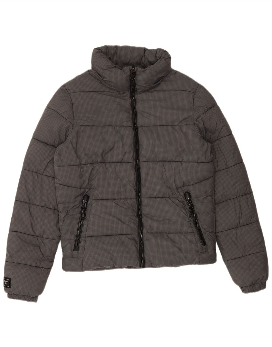 Jachetă căptușită pentru bărbați SUPERDRY UK 36 Small Gri Nylon