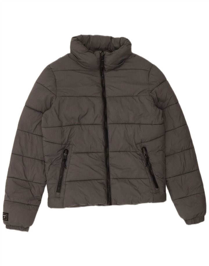 Jachetă căptușită pentru bărbați SUPERDRY UK 36 Small Gri Nylon