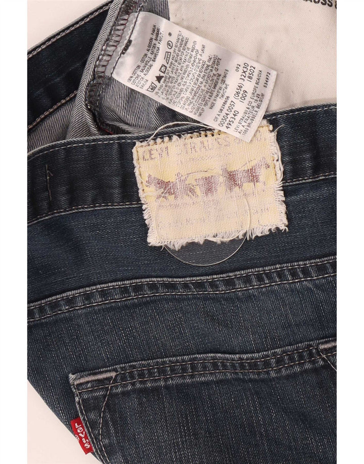 Blugi drepti pentru bărbați Levi's 504 W32 L27 Bumbac albastru