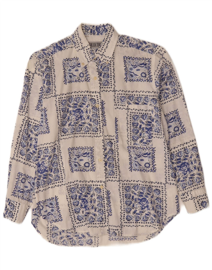 Colecție Cămașă Femei Mărimea 42/44 Mare Bumbac Floral Alb