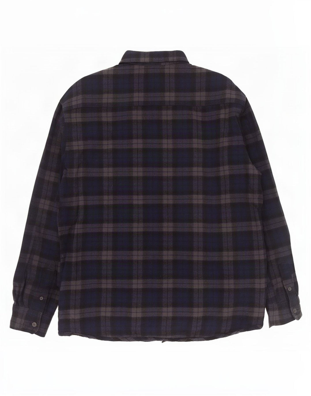 Cămașă Vintage pentru bărbați Lumberjack Flannel Medium Bleumarin Chevron Bumbac