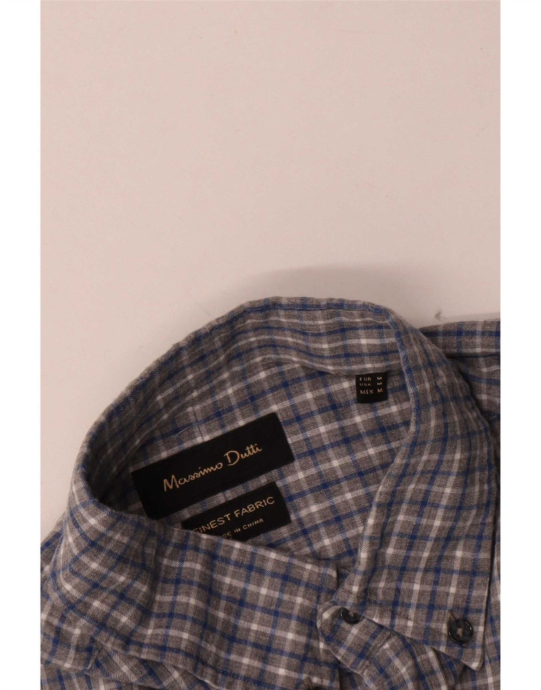 Cămașă Massimo Dutti pentru bărbați, gri mediu, carouri