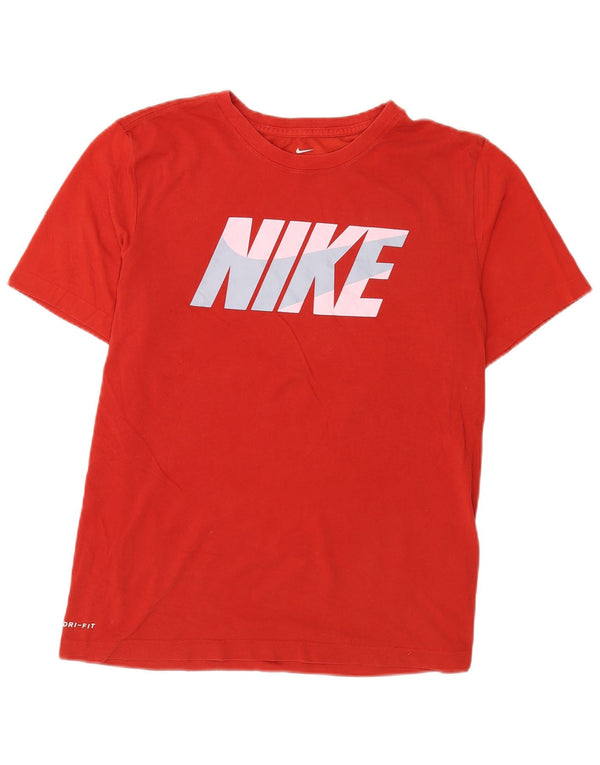 Tricou grafic Nike Dri Fit pentru bărbați Top mare bumbac roșu